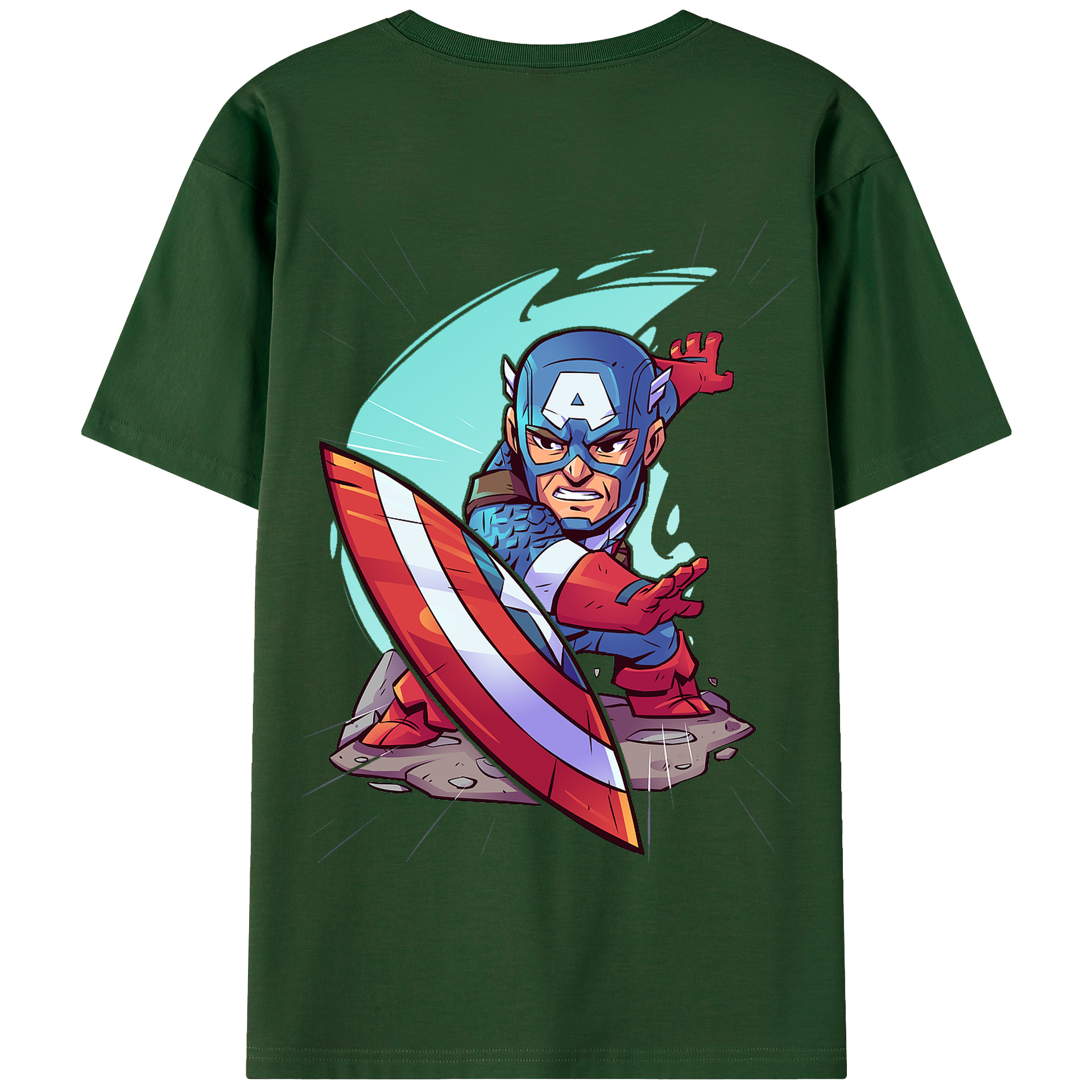 （画像用） アベンジャーズ The Avengers 綿100％半袖Tシャツ（背面プリント）
